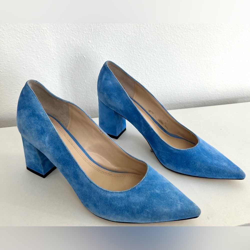 Marc Fisher Zala Block Heel Pointy Toe Pump